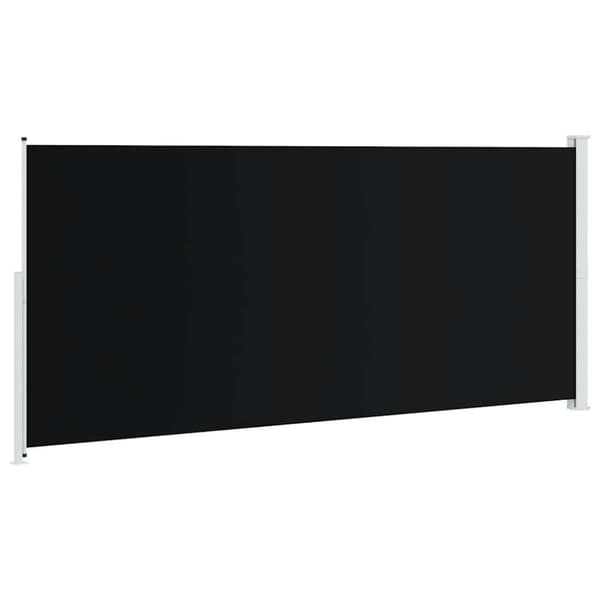 Infällbar sidomarkis 220x500 cm svart