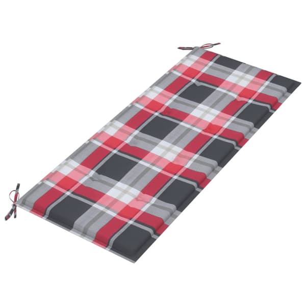 Trädgårdsbänk med dyna 120 cm bambu