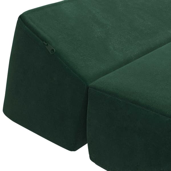 Fällbar Soffbed Mörkgrön 60 x 70 x 41 cm Tyg