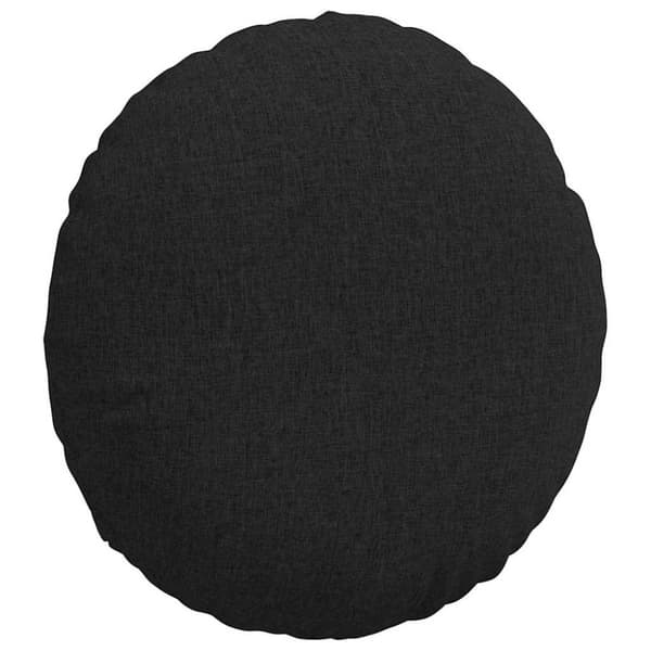 Sittkuddar 2 pcs Svart Ø80 x 29 cm tyg