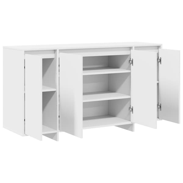 Sideboard Vit 135 x 41 x 75 cm Konstruerat trä