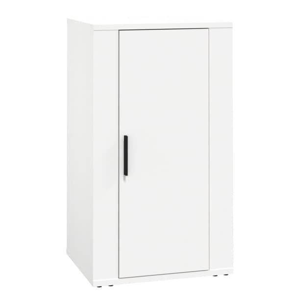 Skåp vit 40x33x70 cm konstruerat trä
