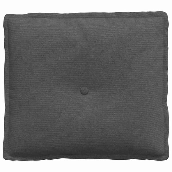 Ryggkudde Mörkgrå 50 x 45 cm Kordread tyg