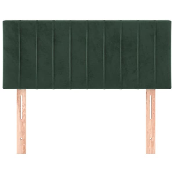 Sänggavel mörkgrön 80x5x78/88 cm sammet
