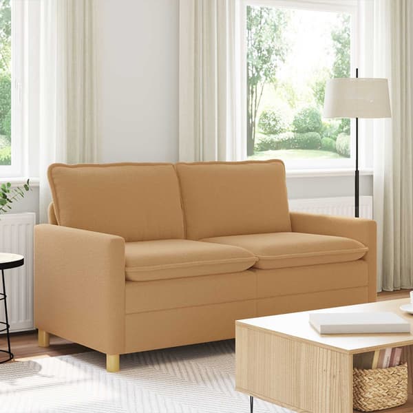 Soffa Beige 156 x 81 x 87,5 cm Tyg