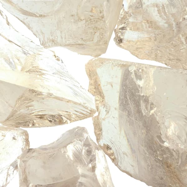 Trädgårdsstenar champagne 12 cm Glas