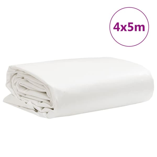 Presenning vit 4x5 m 650 g/m²