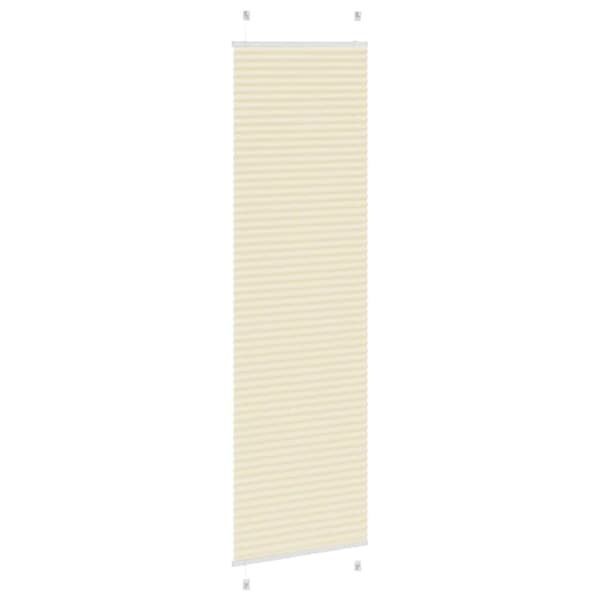 Plisserad persienn cremefärgad 55x200cm tyg bredd 54,4cm