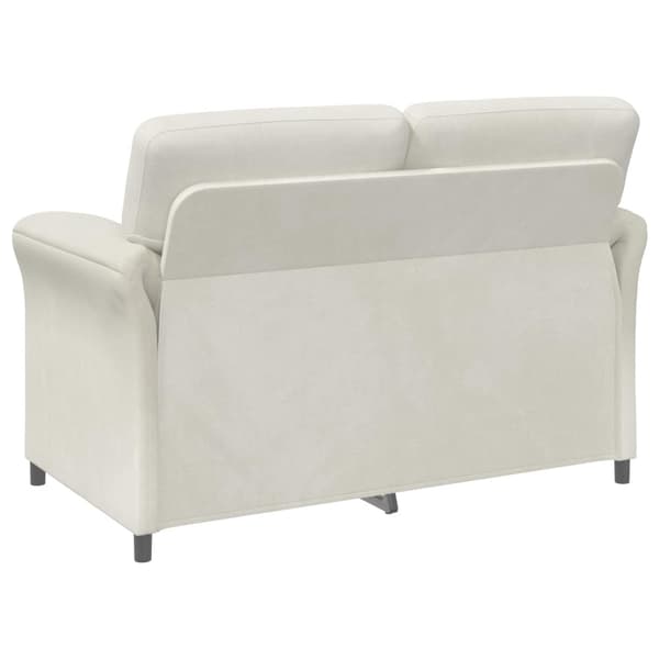 2-sits soffa Gräddvit 138 x 83 x 95 cm Sammet