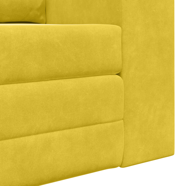 Soffsäng Gul 148 x 71 x 83 cm Sammet