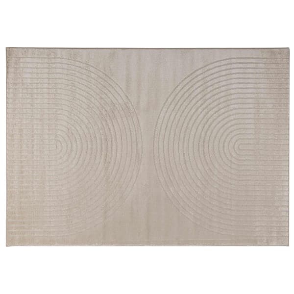 Områdesmattor Rektangulär GALATI Beige 200 x 140 cm Polyester