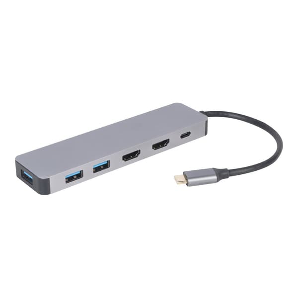 Cablexpert A-CM-COMBO3-03 - dockningsstation - USB-C 3.1 - 2 x HDMI