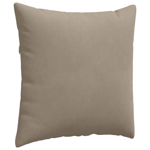 Sofakuddar 2 pcs Taupe 80 x 80 cm tyg