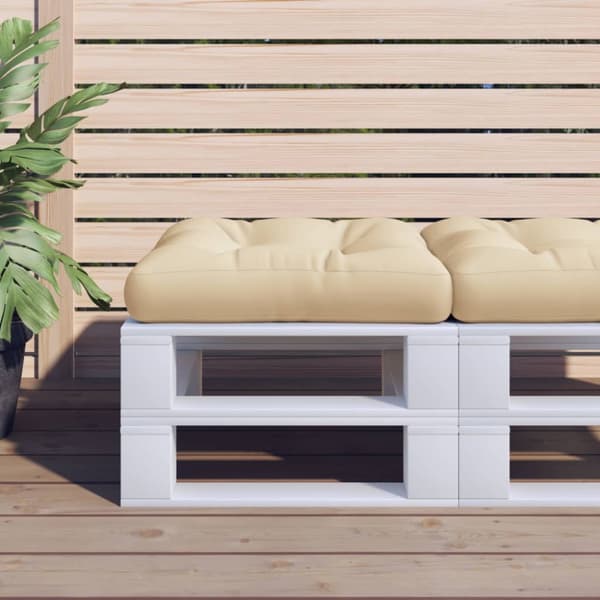Palldyna beige 60x60x12 cm tyg