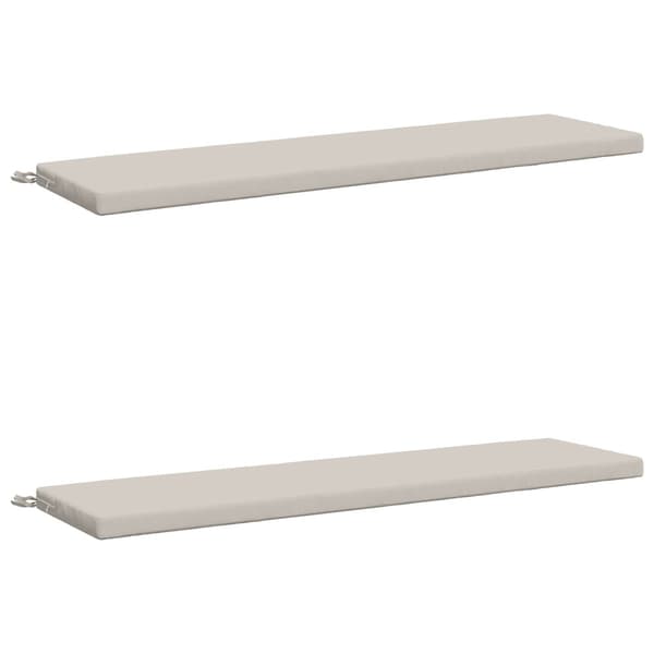 2-delade Bänk Kuddar SOEST 2 st 100% Polyester Vit