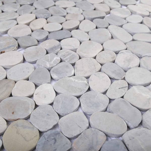 Pebble Tiles Grå 30 x 30 cm Flodsten