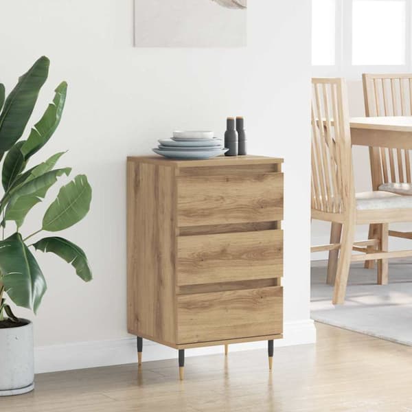 Sideboard med låda artisan ek 35 x 40 x 70 cm Konstruerat trä