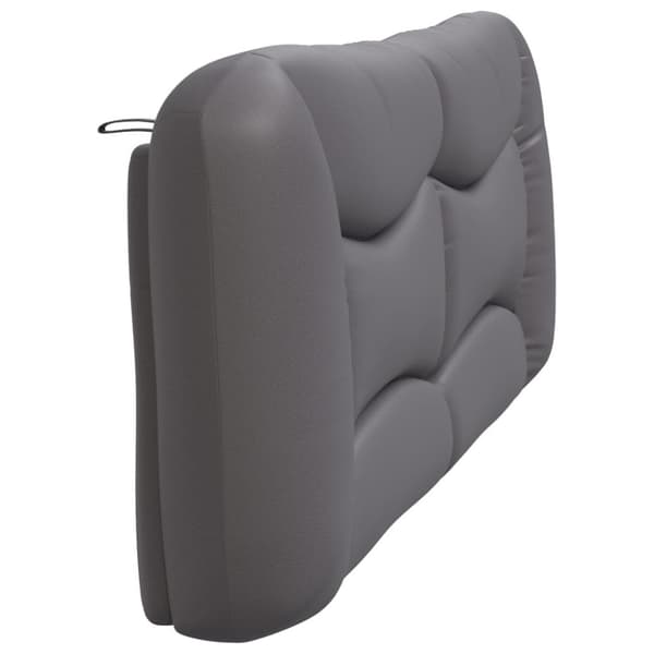 Headboard Cushion "Hvar" Grey 200 cm Faux Leather