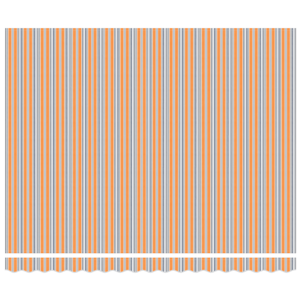 Utfällbar markis Flerfärgsdesign 400 × 300 cm