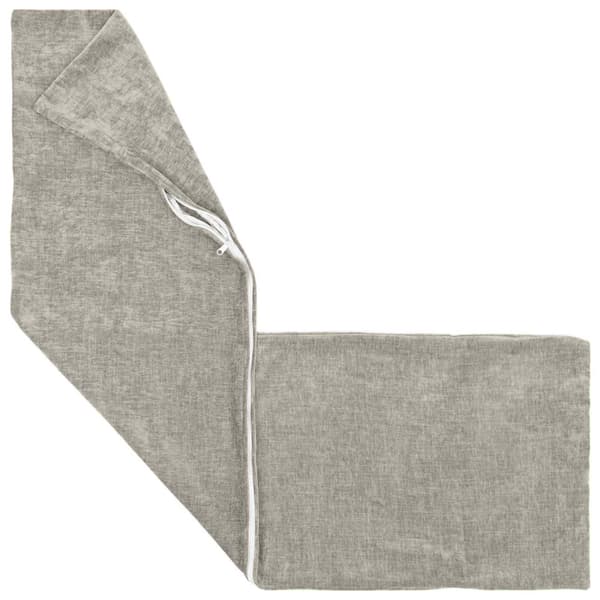 Kuddöverdrag 2 st HEERLEN Ljusgrå 40 x 145 cm Chenilletyg