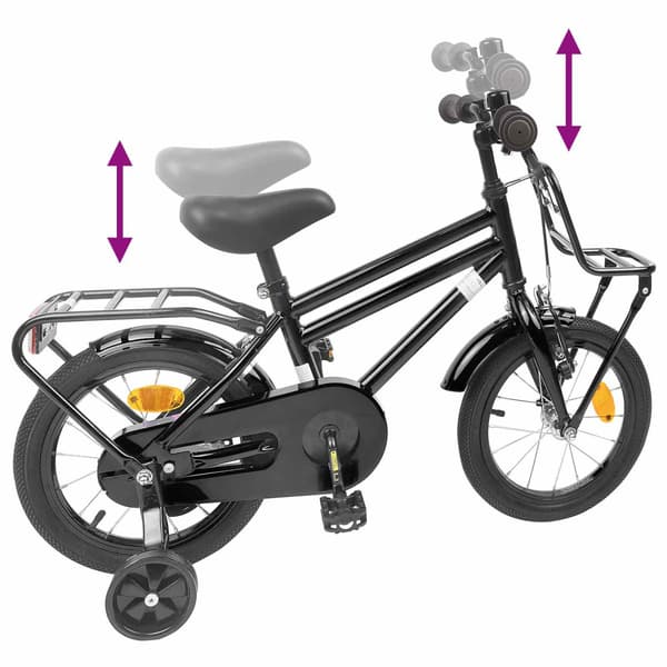 Barncykel 12 Tum för 2-4 åringar Svart