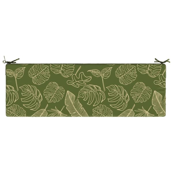 Bänk kudde SOEST 100% Polyester Bladdesign 140 x 50 x 8 cm