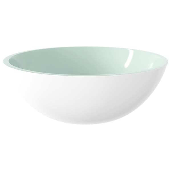 Handfat glas 50x37x14 cm vit