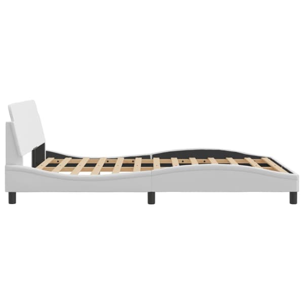 Bed Frame "Dover" White 120x200 cm Faux Leather