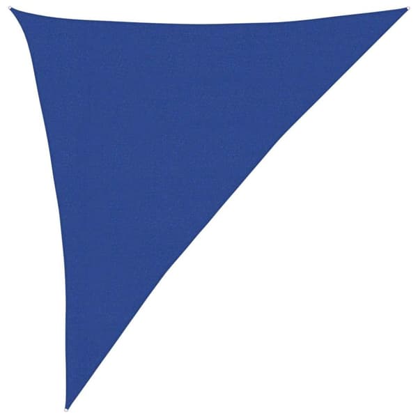 Solsegel 160 g/m² triangulär blå 3x4x5 m HDPE