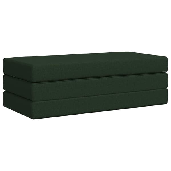 Fällbar Soffbed 140 x 67 x 45 cm Mörkgrön