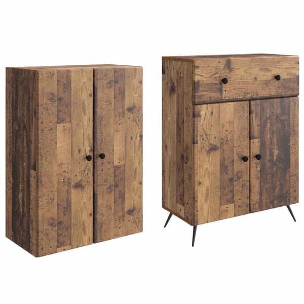 2 pcs Gammalt trä