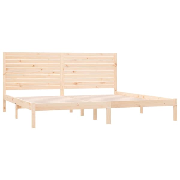 Sängram massivt trä 200x200 cm