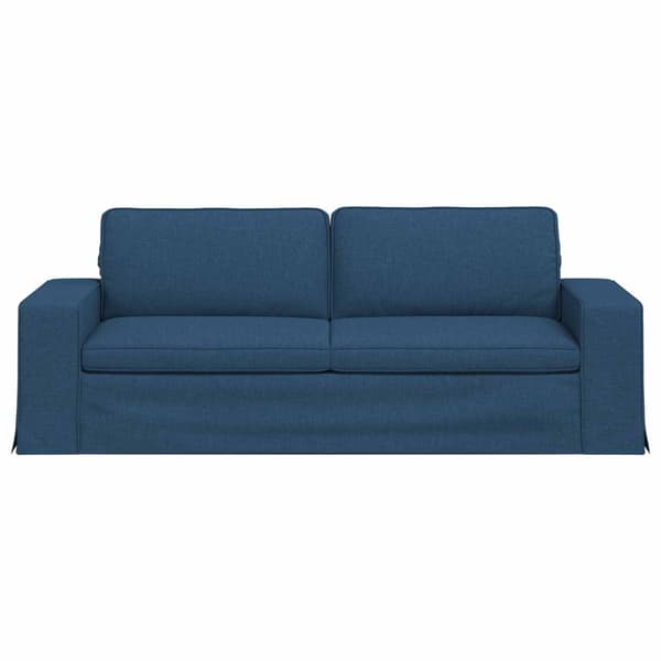 Soffa Blå 222 x 80 x 82 cm tyg