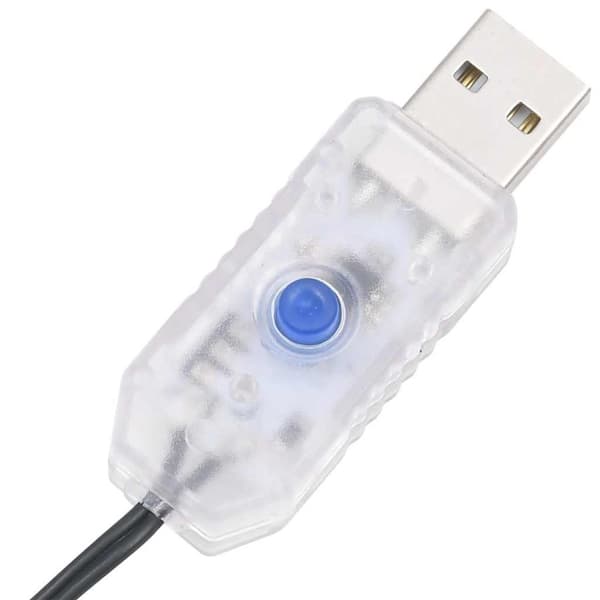LED julgran 339 LEDs varmvit 187 cm