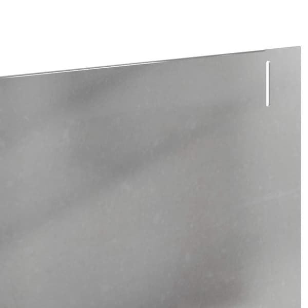 Kant för gräsmatta 20 pcs 102 x 15 x 4 cm Stål Silver