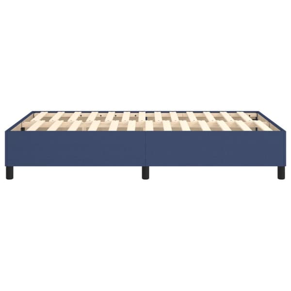 Boxspring-sängram blå 120x200 cm tyg