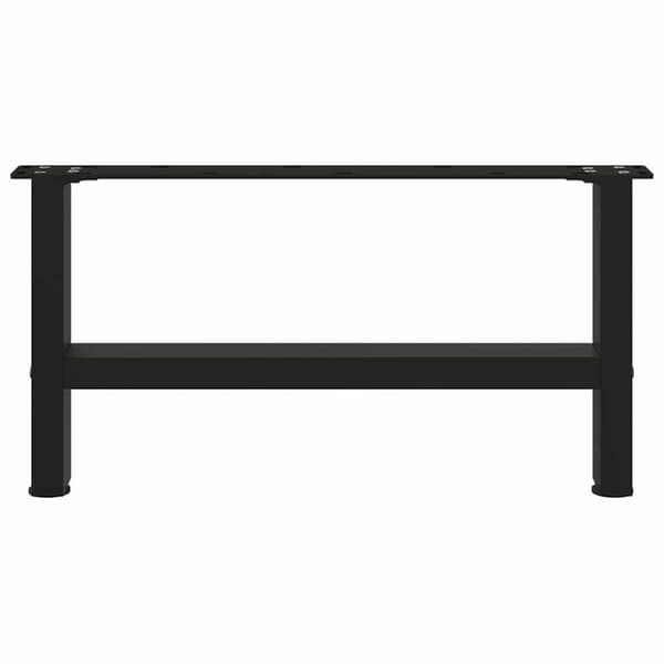 Soffbordsben svarta 2 st 60x(30-31) cm stål