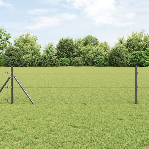 Stängselstolpe Grå 25 x 0,5 m (25 mm mesh) Stål