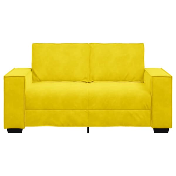 2-sitssoffa gul 160x78x84 cm sammet