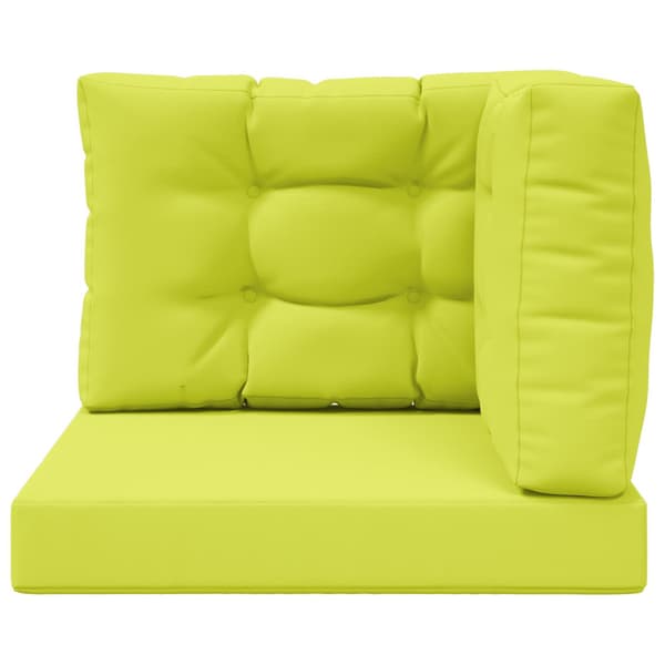 Utomhus Soffa Kudde 3 pcs Grön Polyester