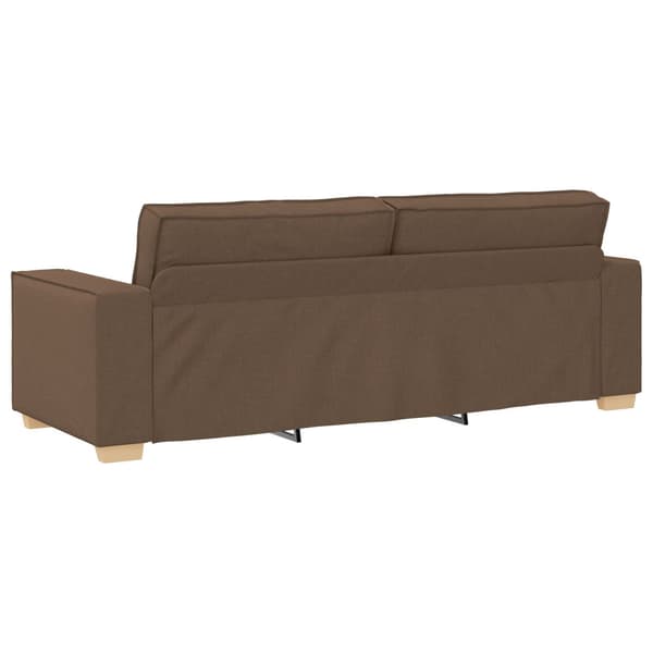 3-Sits soffa Brun 220 cm tyg