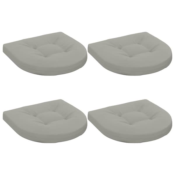 4-delade Sittdynor 4 st 100% Polyester Grå 45 x 45 x 5 cm