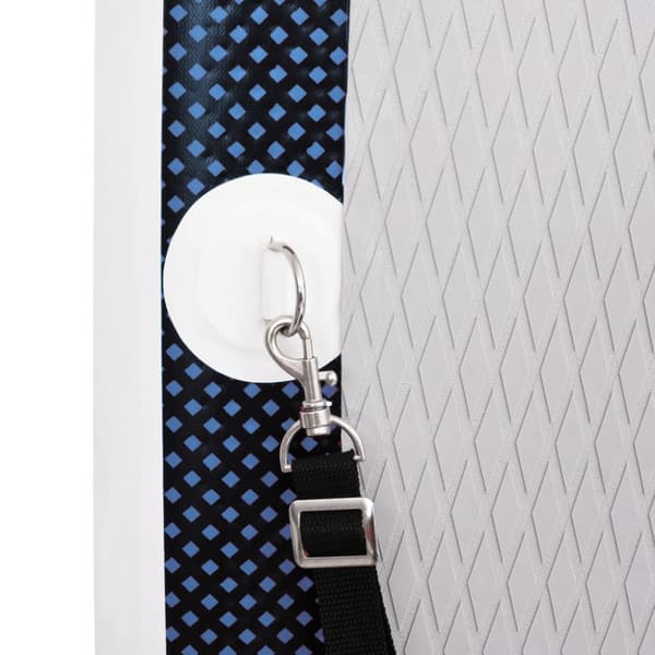 Upplåsbar SUP-bräda set blå 330x76x10 cm