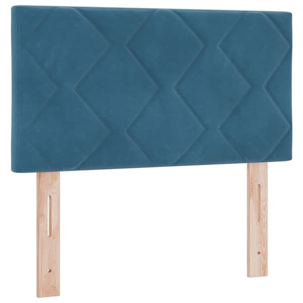 Huvudgavel Mörkblå 80 cm Sammet