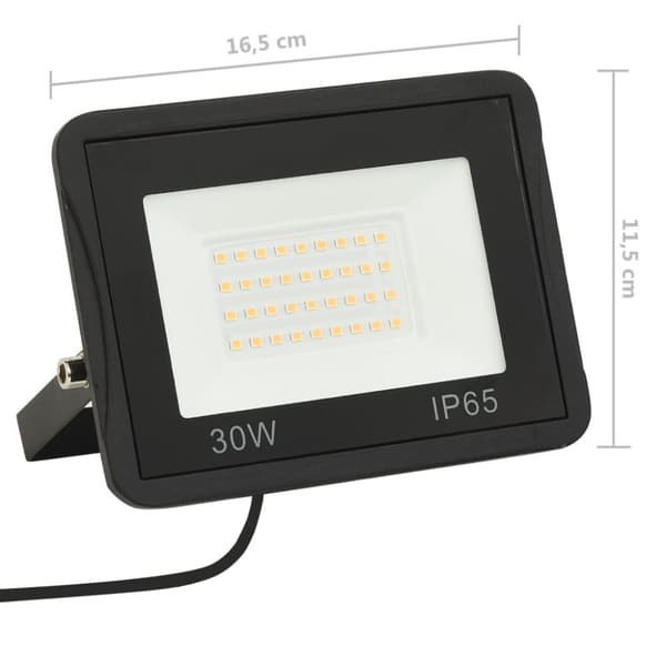 Strålkastare 30 W LED kallvit