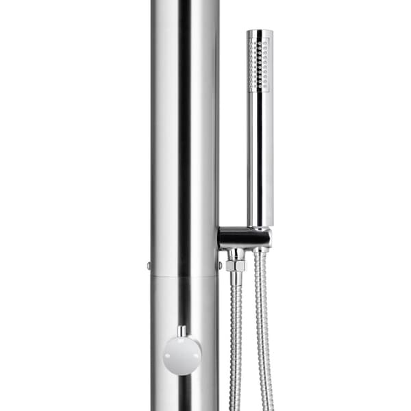 Utedusch 225 cm rostfritt stål