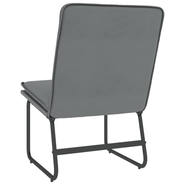 Loungestol grå 54x75x76 cm konstläder