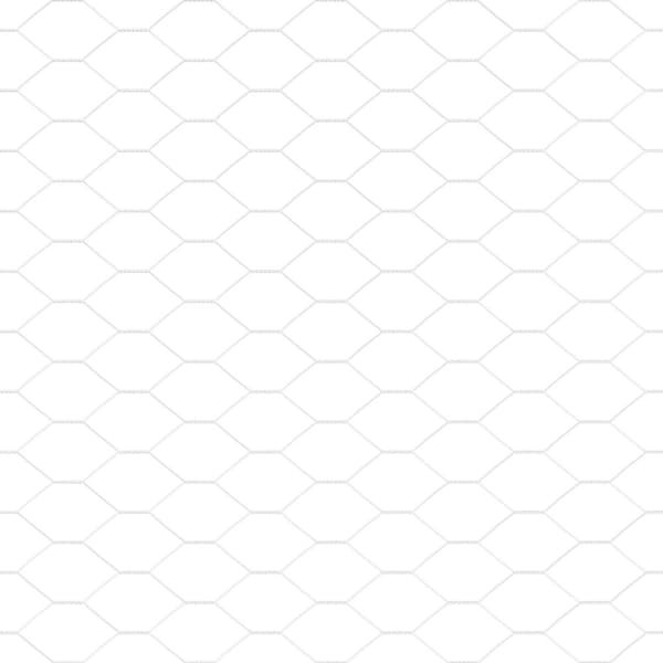 Hexagonstängsel Silver 0,5 x 100 m Galvaniserat stål