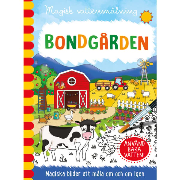 Magisk vattenmålning. Bondgården (bok, spiral)