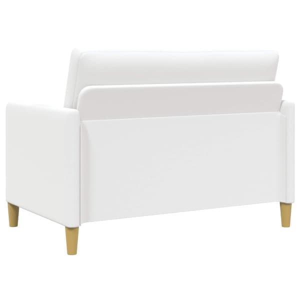 Soffa med förvaring Vit 122 x 78 x 87 cm Polyester